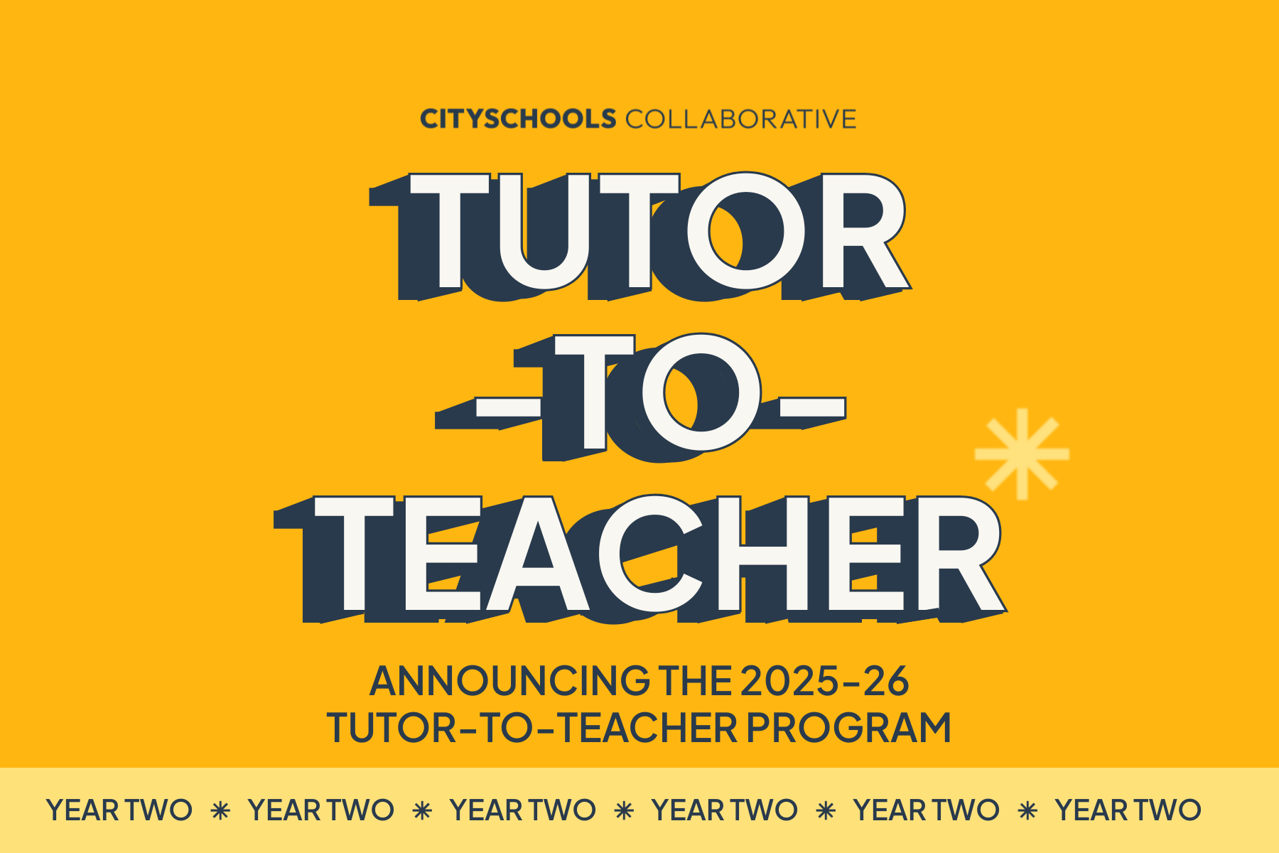 CitySchools Collaborative Tutor-to-Teacher program graphic