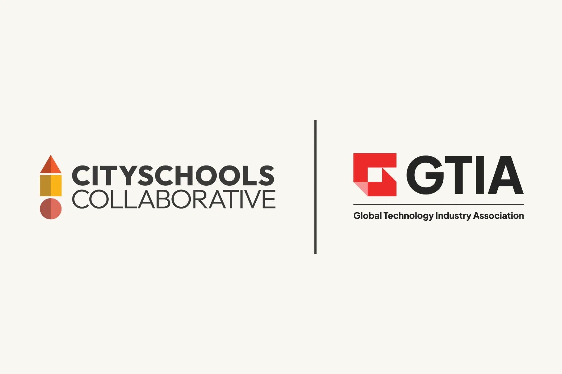 CitySchools Collaborative and GTIA wordmarks side by side